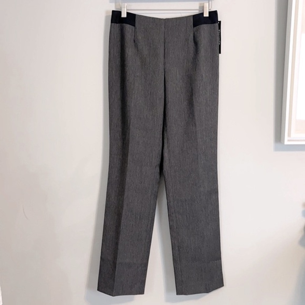 Tahari black and tan Vicki dress pants slacks trousers
